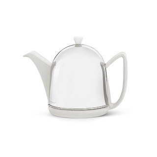 Dzbanek/ zaparzacz do herbaty/ ceramiczny z osłoną/ Cosy Manto/ 1.0 l/ biały /Bredemeijer
