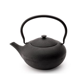 Zestaw do herbaty/ żeliwny dzbanek Shanxi i dwie czarki/ czarny/ 1.0 l/ Bredemeijer