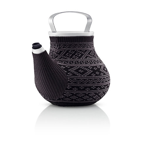 Porcelanowy dzbanek do herbaty w szarym sweterku, 1,5 l, Eva Solo