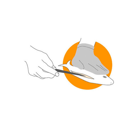Q'Safe stalowa rękawica zabezpieczająca dłoń/ do ostryg/ ryb/ Novac