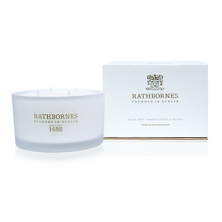 Naturalna świeca zapachowa/ LUXURY Mint & Thyme/ Rathbornes