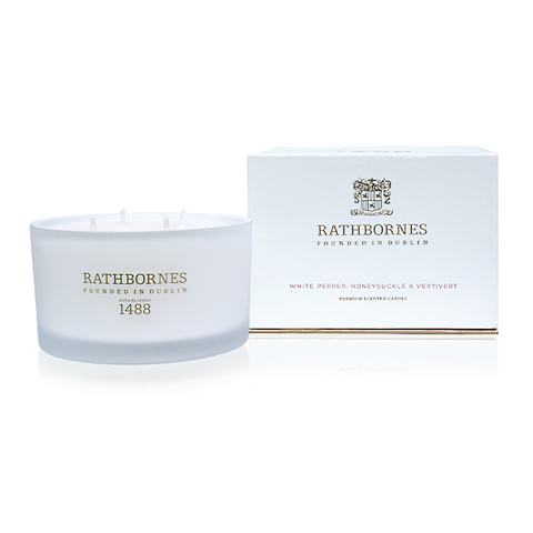 Naturalna świeca zapachowa/ LUXURY White Pepper & Vertivert/ Rathbornes