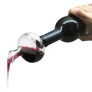 Szklany aerator do wina w zestawie z korkiem próżniowym/ Vin Bouquet
