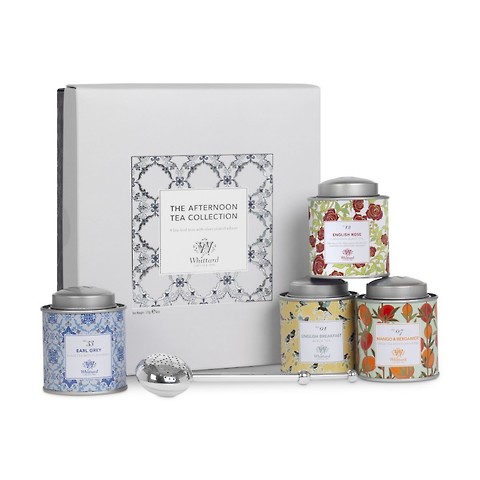 Zestaw 4 Herbat ze srebrnym zaparzaczem/ Afternoon Tea Collection/ Whittard